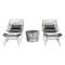 Manhattan Comfort Ashland 3-Piece Patio Conversation Set with Foot Ottomans in Grey OD-CV023-GY - alternate 6